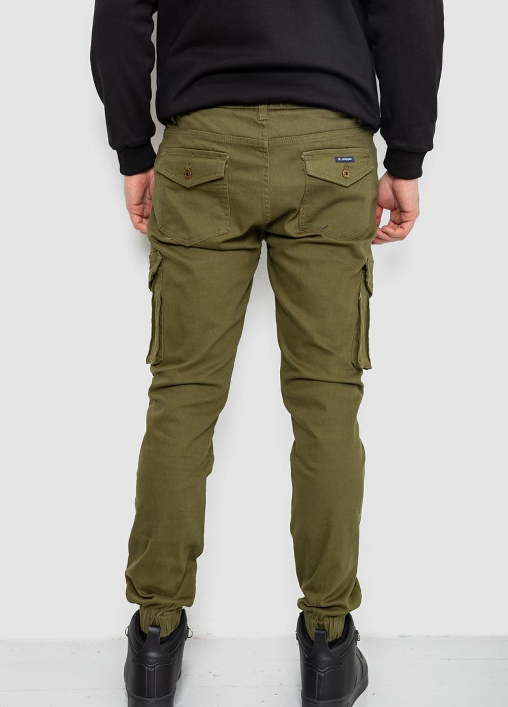 Хаки кэжуал демисезонные карго брюки Ager