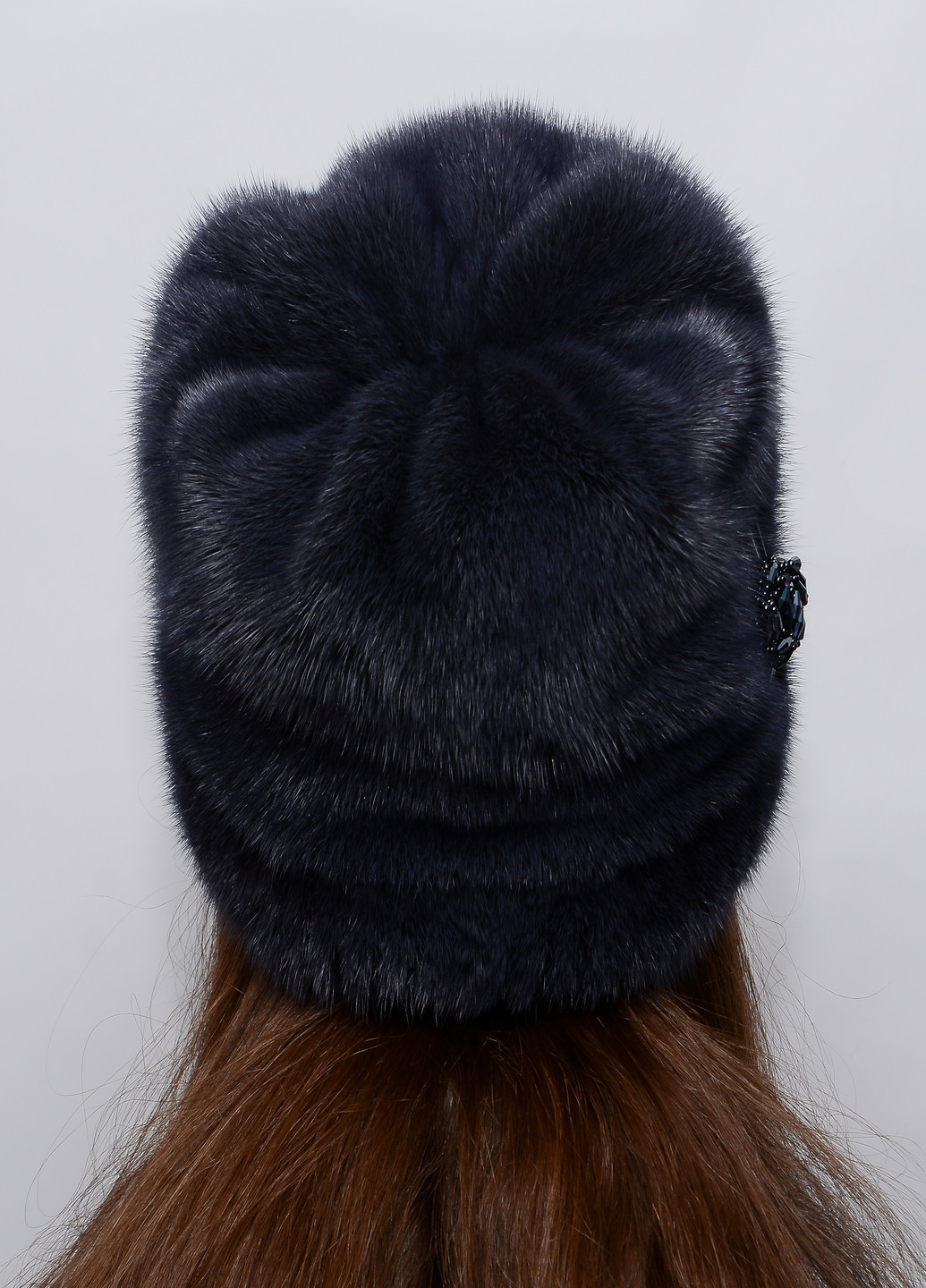 Жіноча норкова шапка кубанка Меховой Стиль камелия (207170934)