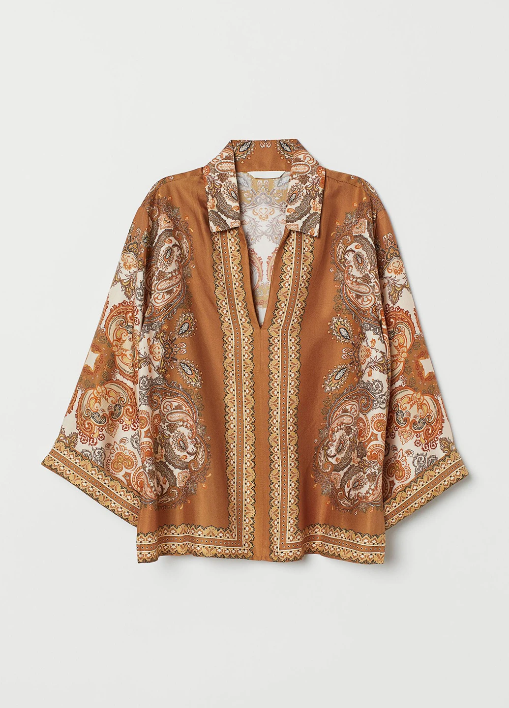 Светло-коричневая блуза H&M