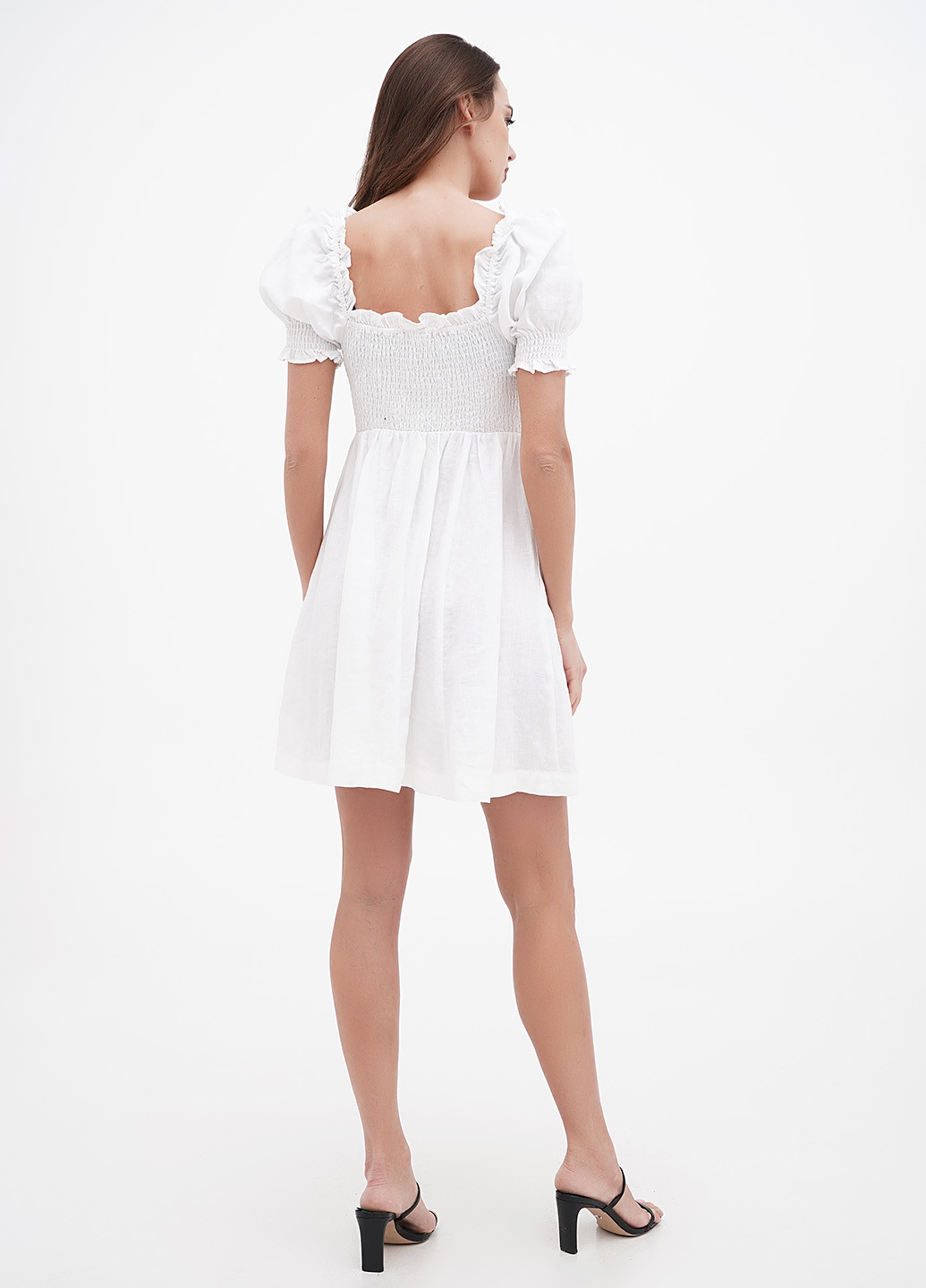Белое кэжуал платье Boden однотонное