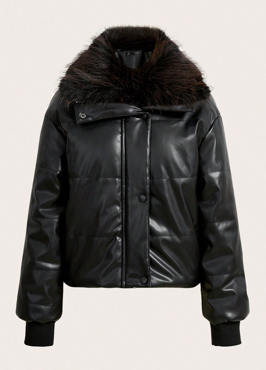 Черная зимняя куртка SHEIN
