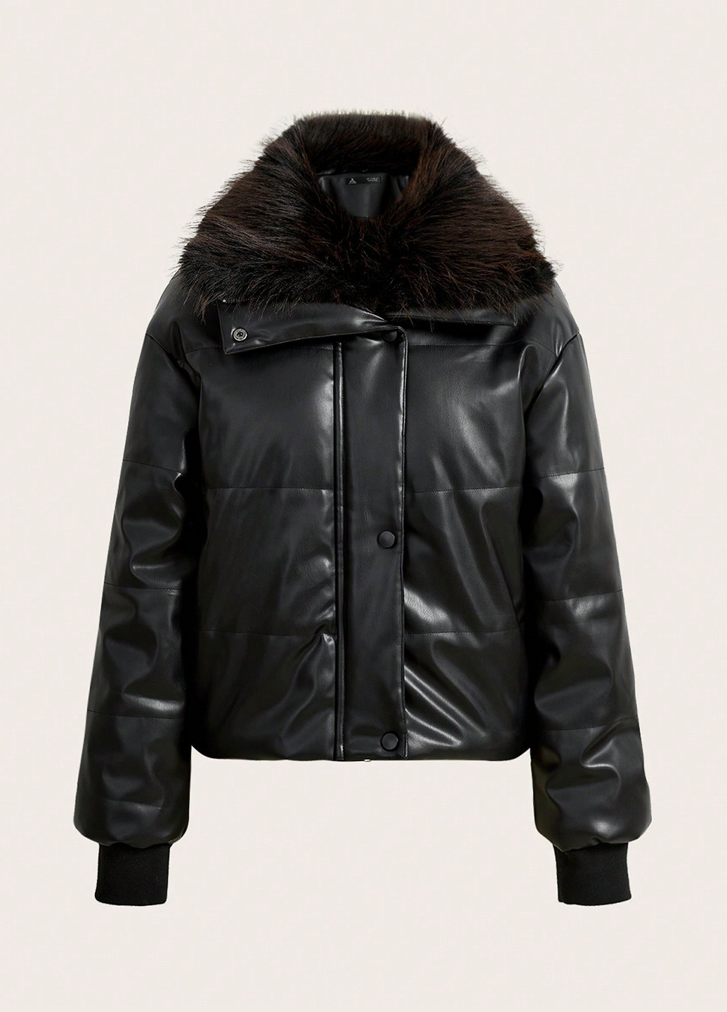 Черная зимняя куртка SHEIN