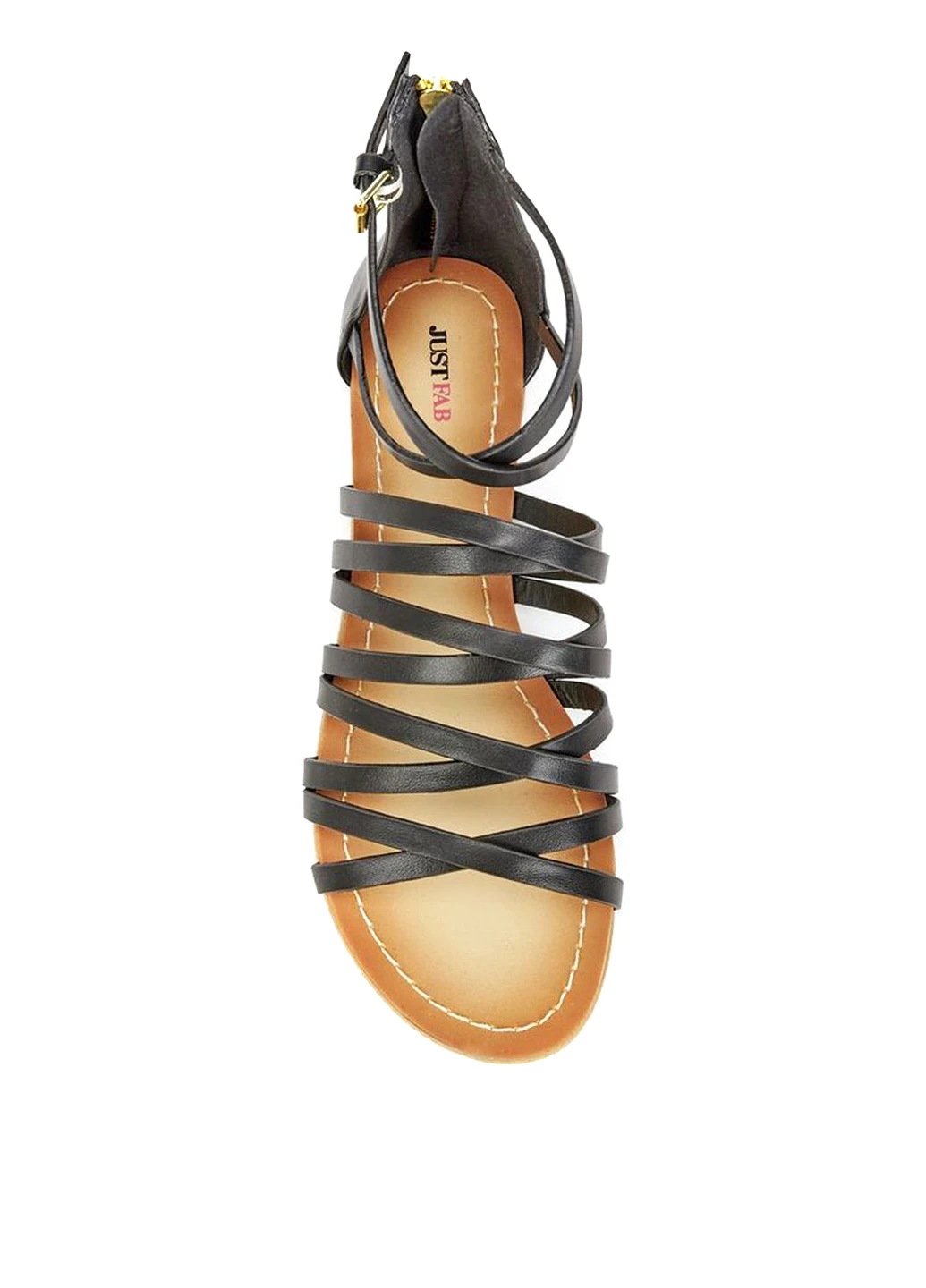 Кэжуал сандалии JustFab на молнии