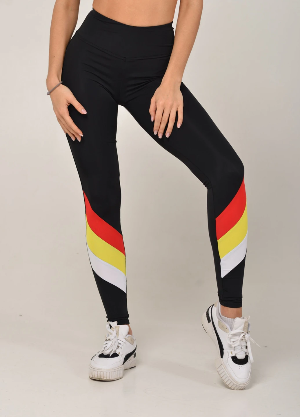 Спортивні лосини з трибарвними вставками NV Levkoy S NOVA VEGA (220809543)
