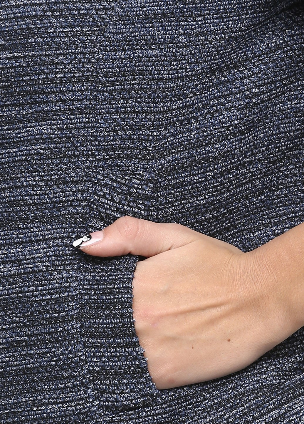 Синий женский жакет H&M меланжевый - демисезонный