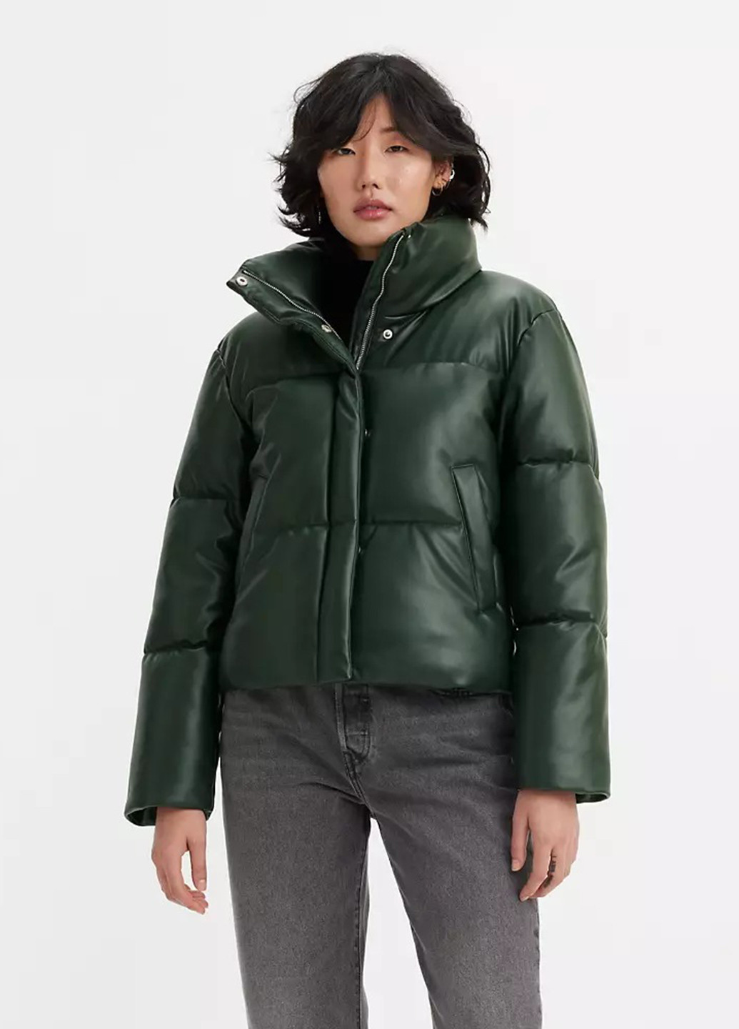 Темно-зеленая зимняя куртка Levi's