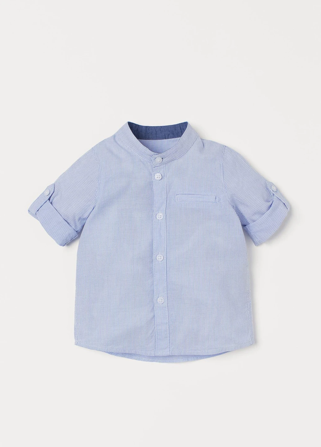 Сорочка демісезон,білий в блакитну смужку, H&M (255192068)
