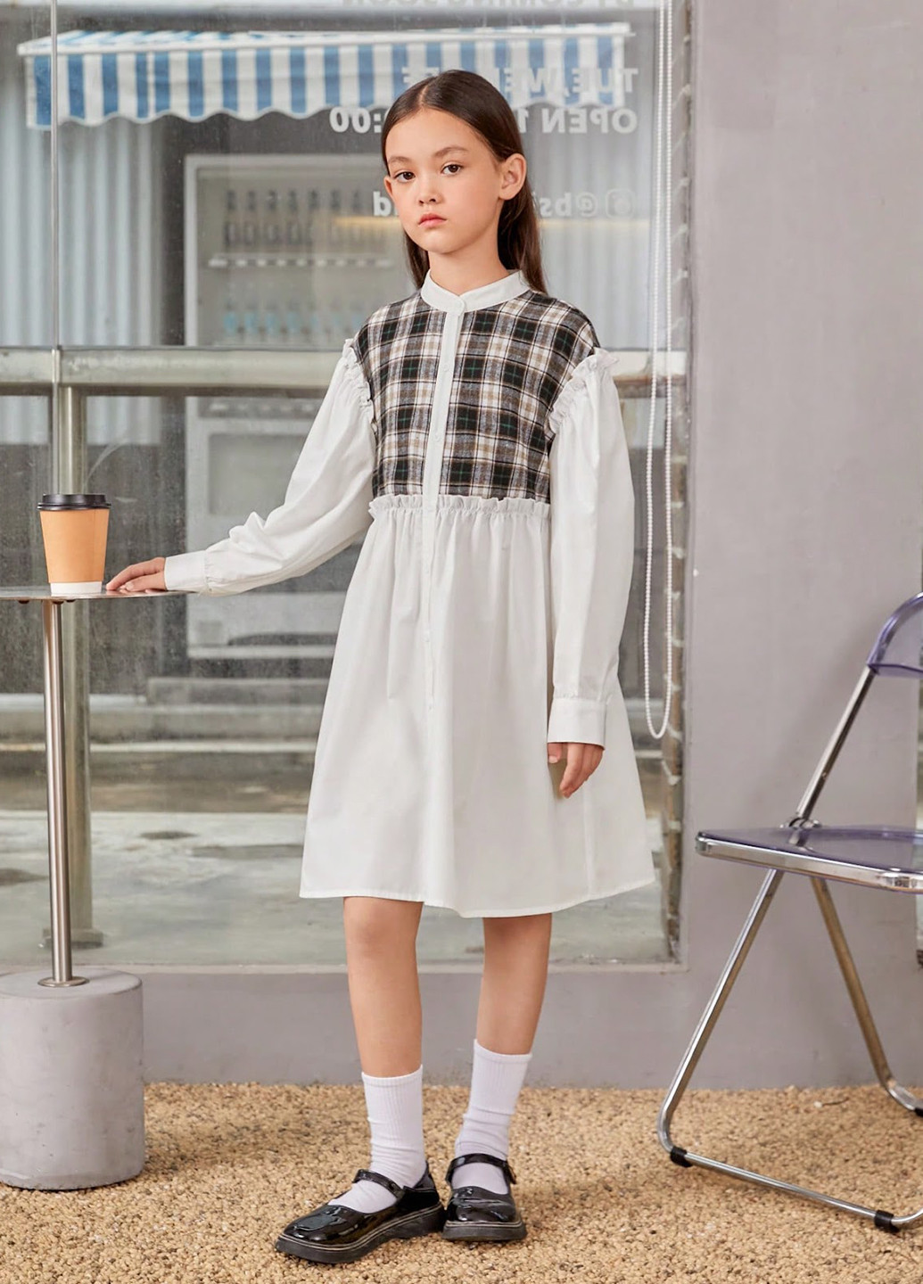 Комбинированное платье SHEIN (330487495)