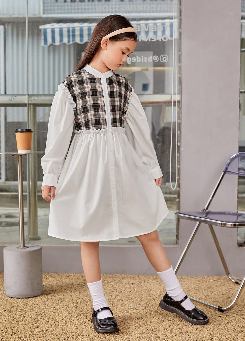 Комбинированное платье SHEIN (330487495)