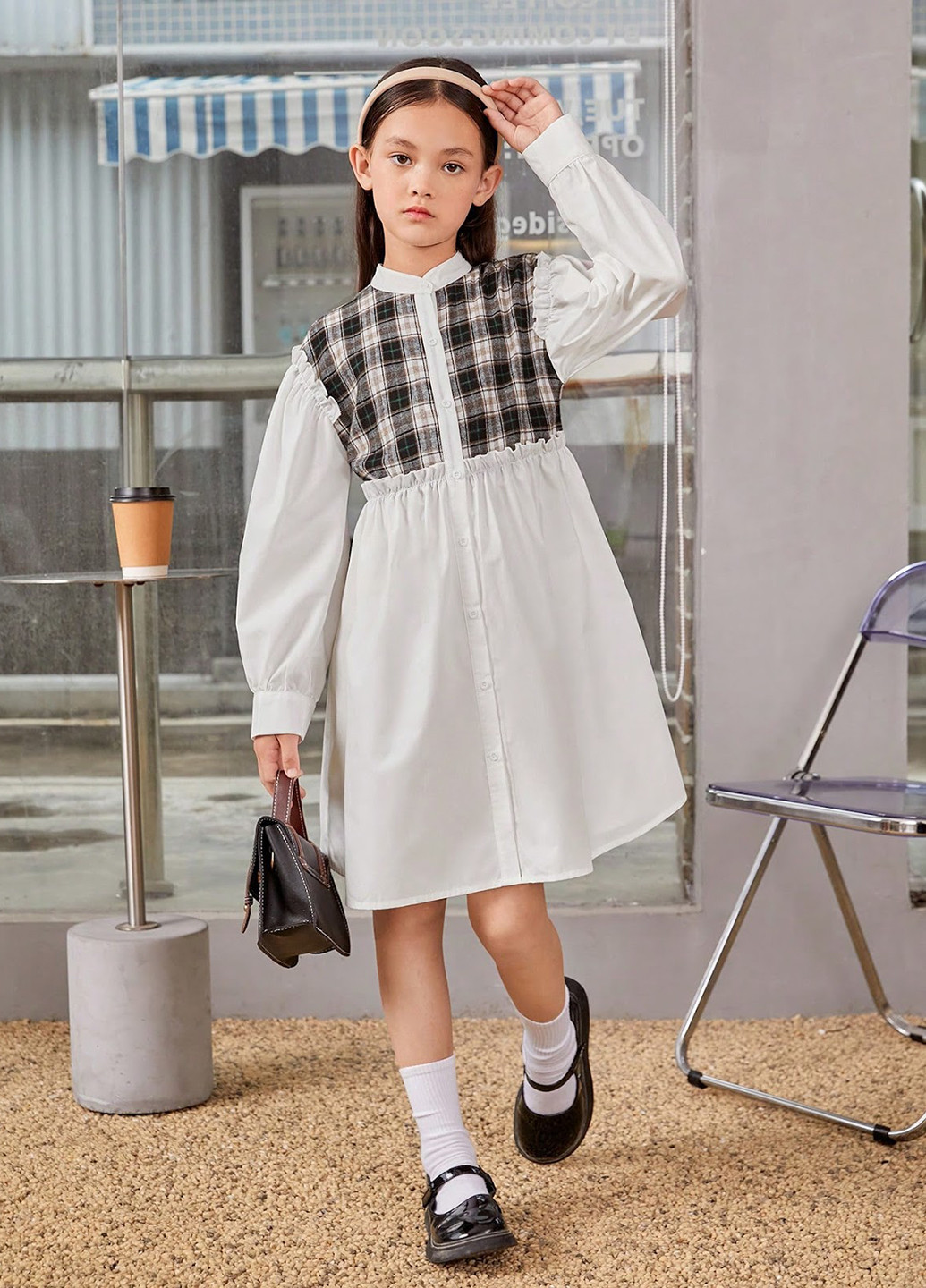 Комбинированное платье SHEIN (330487495)