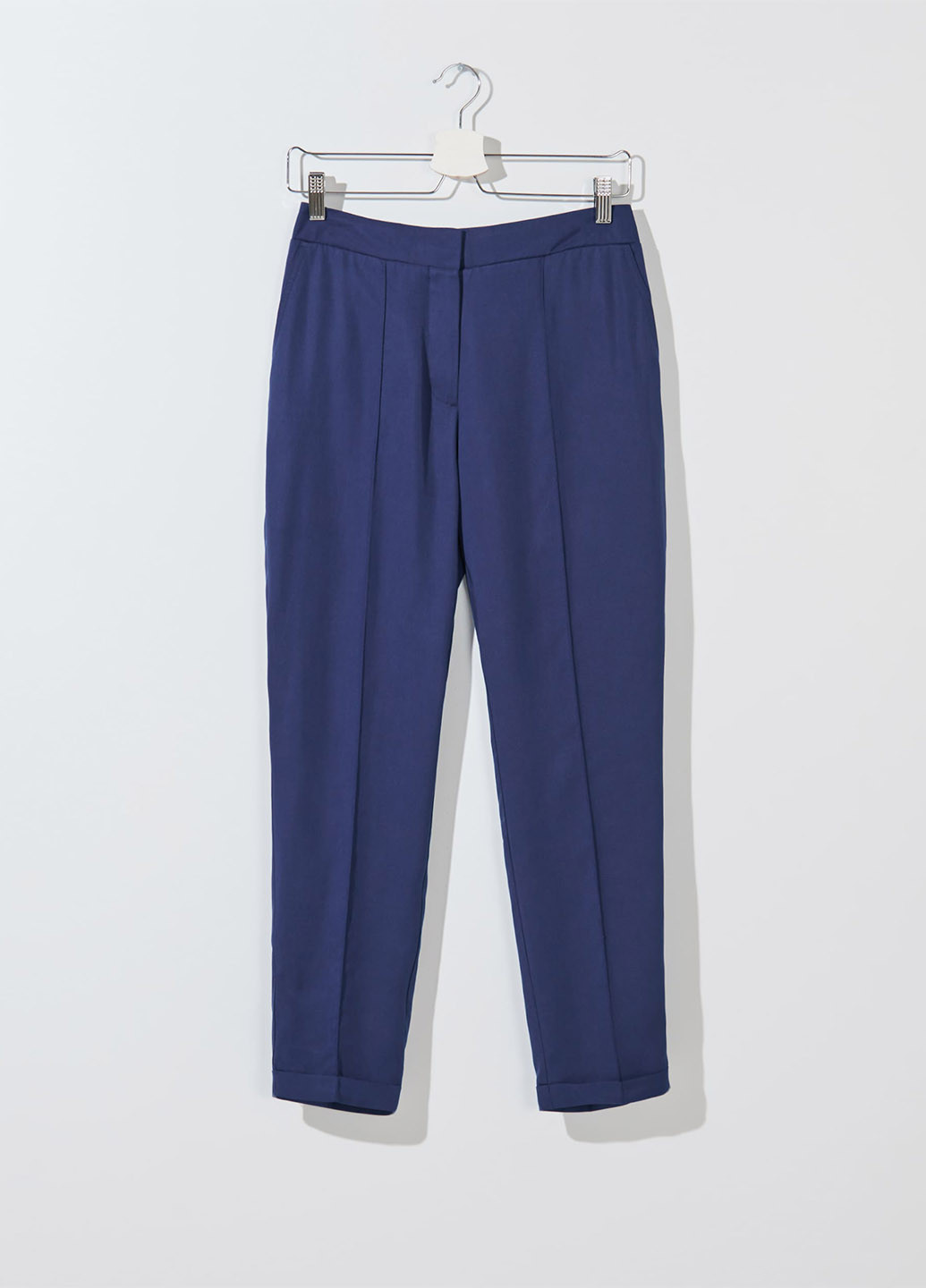 Синие классические демисезонные классические брюки Mohito