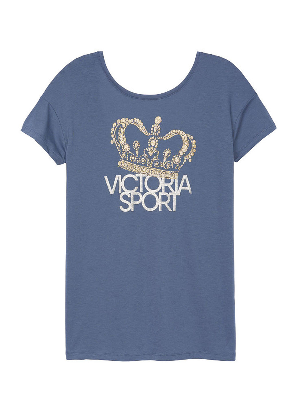 Голубая летняя футболка Victoria's Secret