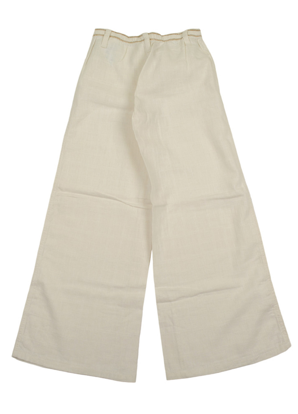 Светло-бежевые кэжуал летние клеш брюки Replay & Sons
