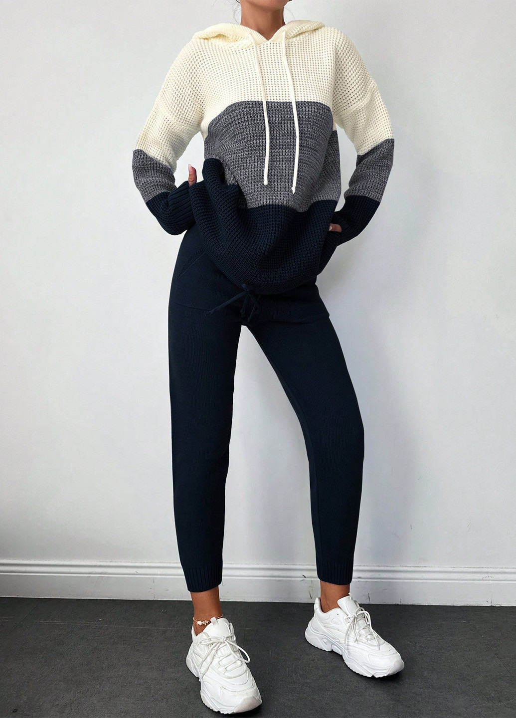 Спортивный костюм (худи, брюки) SHEIN (341100188)