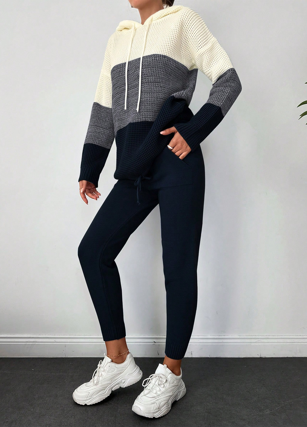 Спортивный костюм (худи, брюки) SHEIN (341100188)