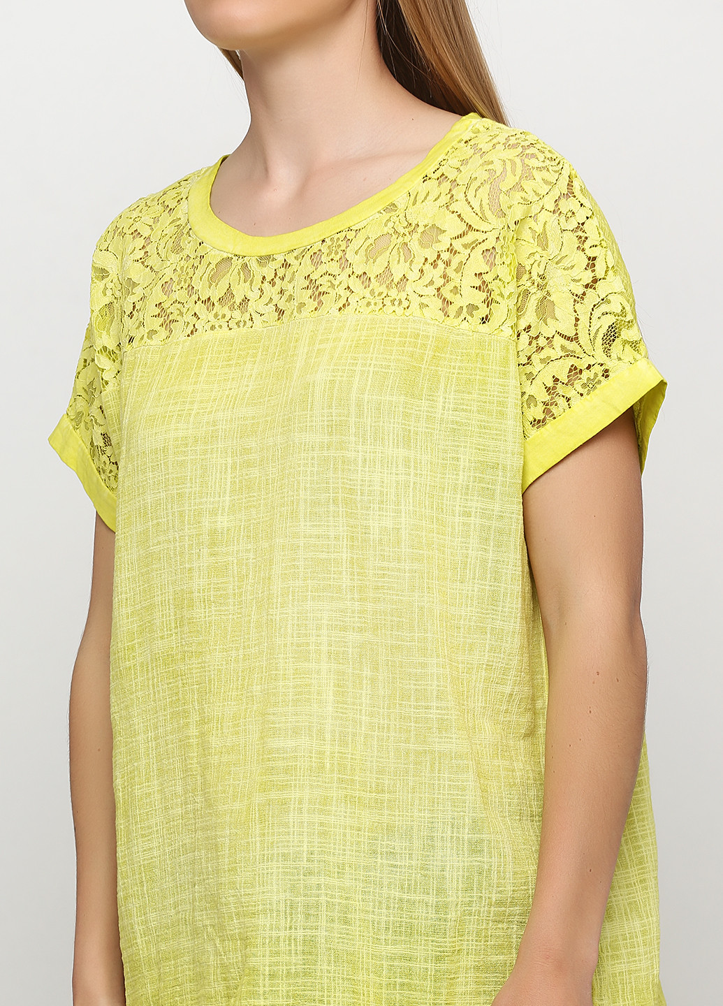 Желтая летняя блуза Made in Italy