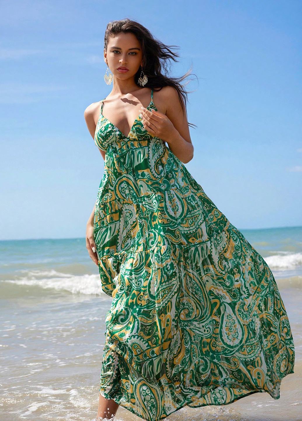 Летний женский платье SHEIN с рисунком