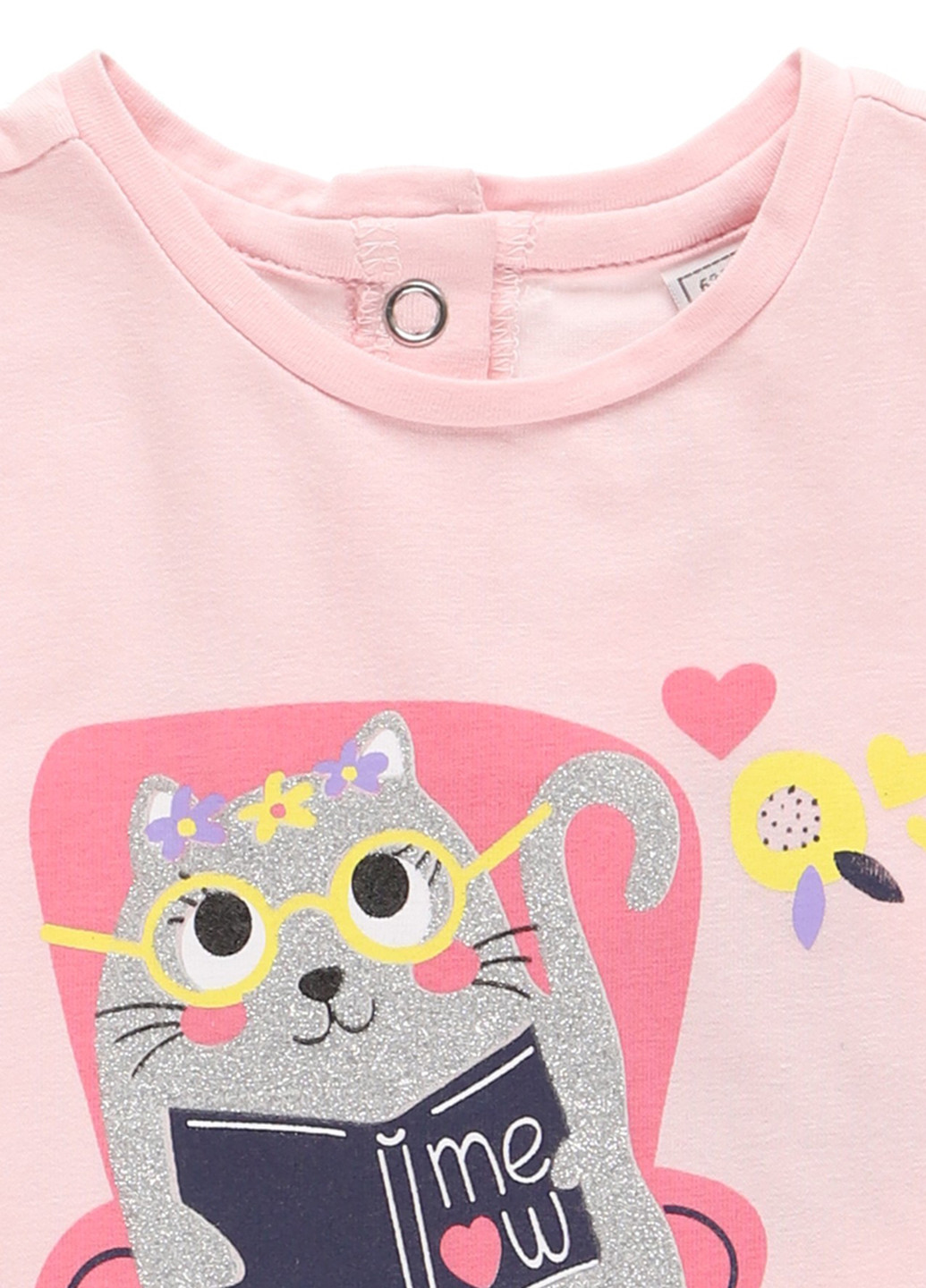 Розовая летняя футболка Chicco