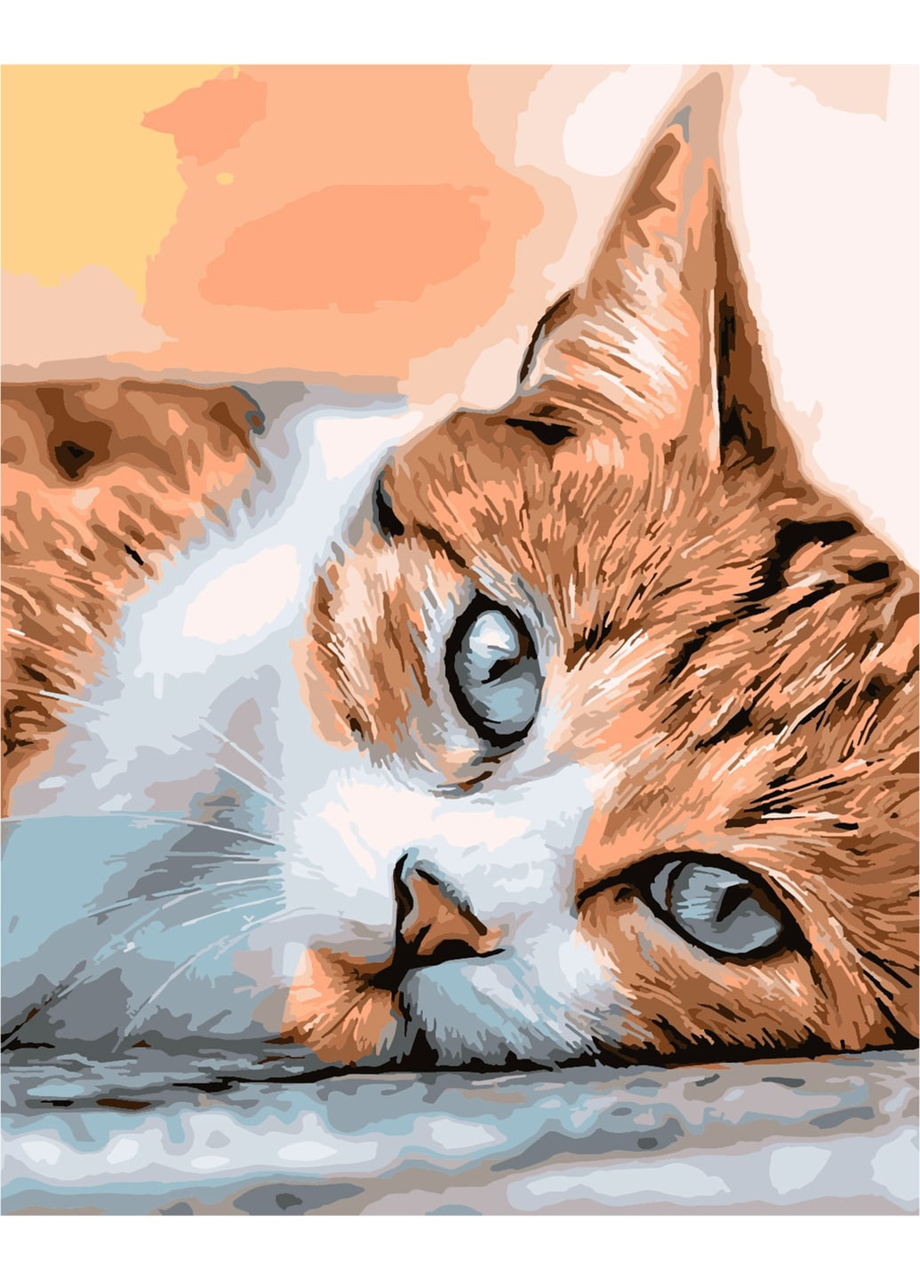 Картина за номерами "Сонний кіт" 40х50 см ArtStory (250449412)