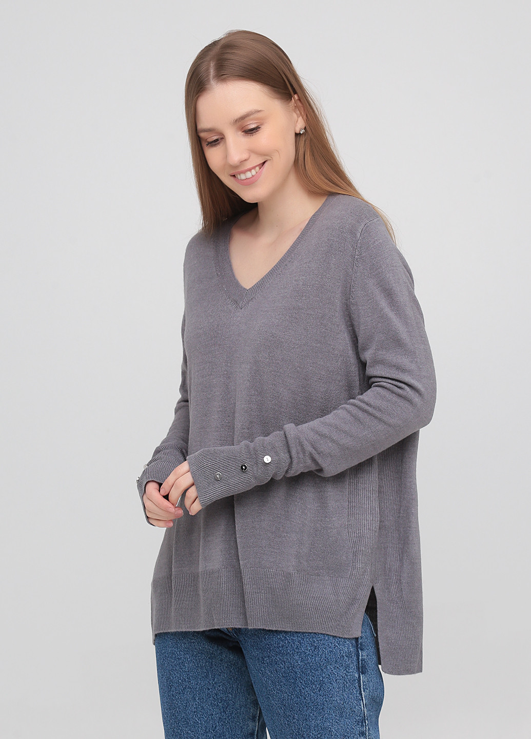 Серый демисезонный пуловер пуловер Primark