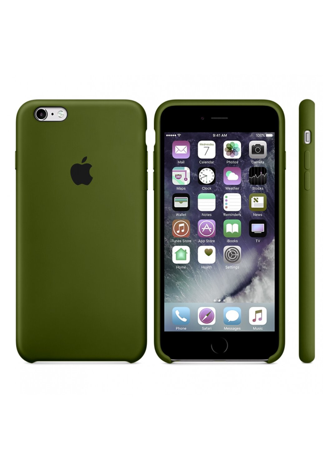 Чехол Silicone Case iPhone 6/6s y green ARM (220821364)