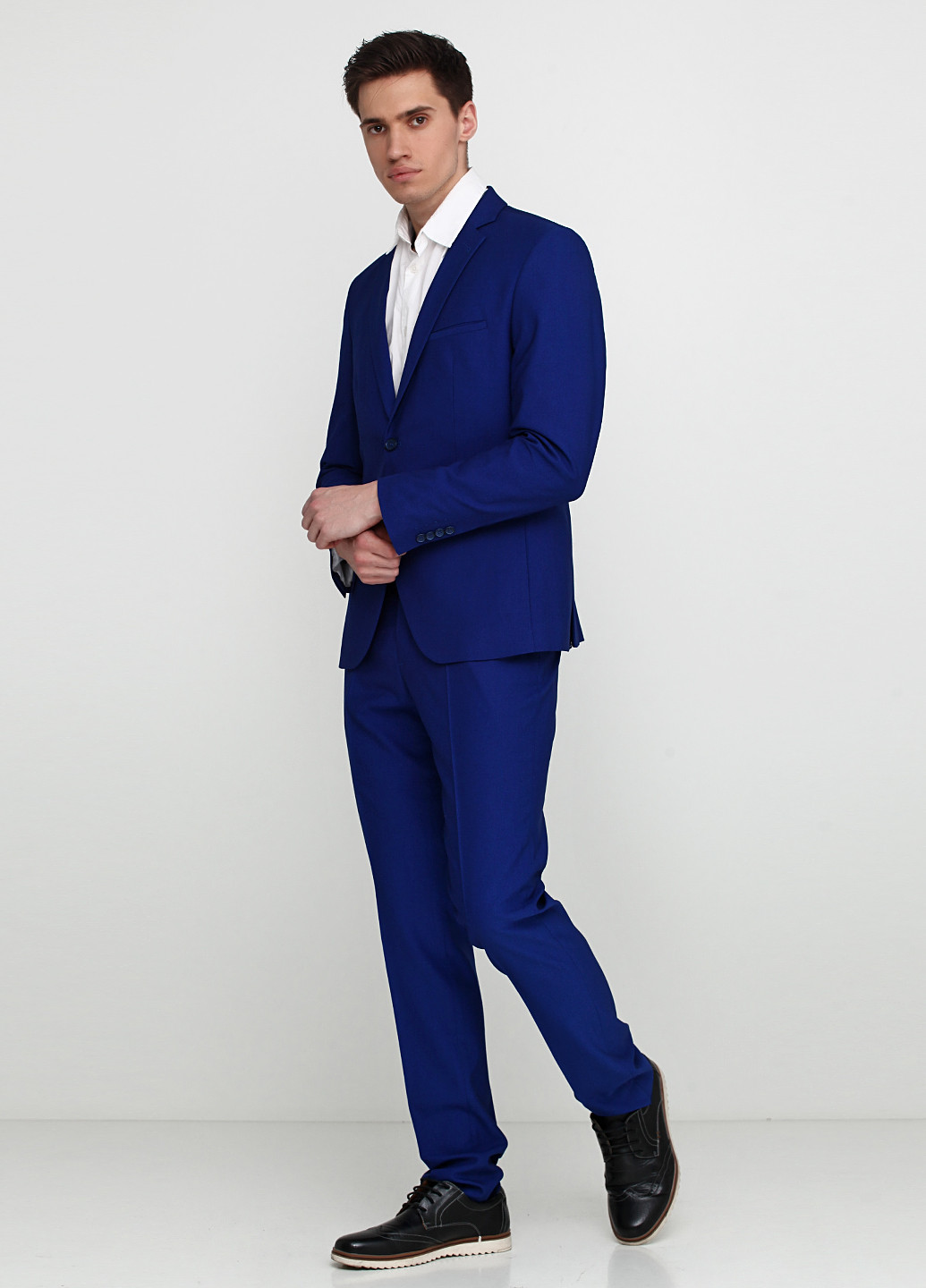 Синій демісезонний костюм (піджак, брюки) брючний Миа-Стиль