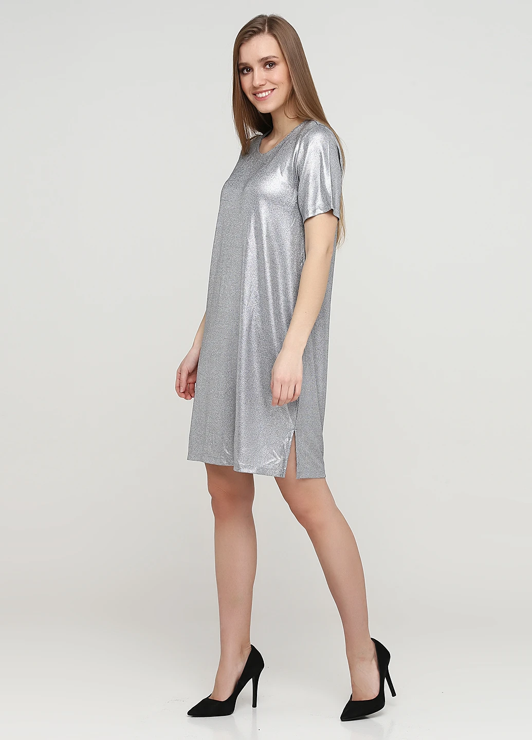 Серое кэжуал платье Monki однотонное