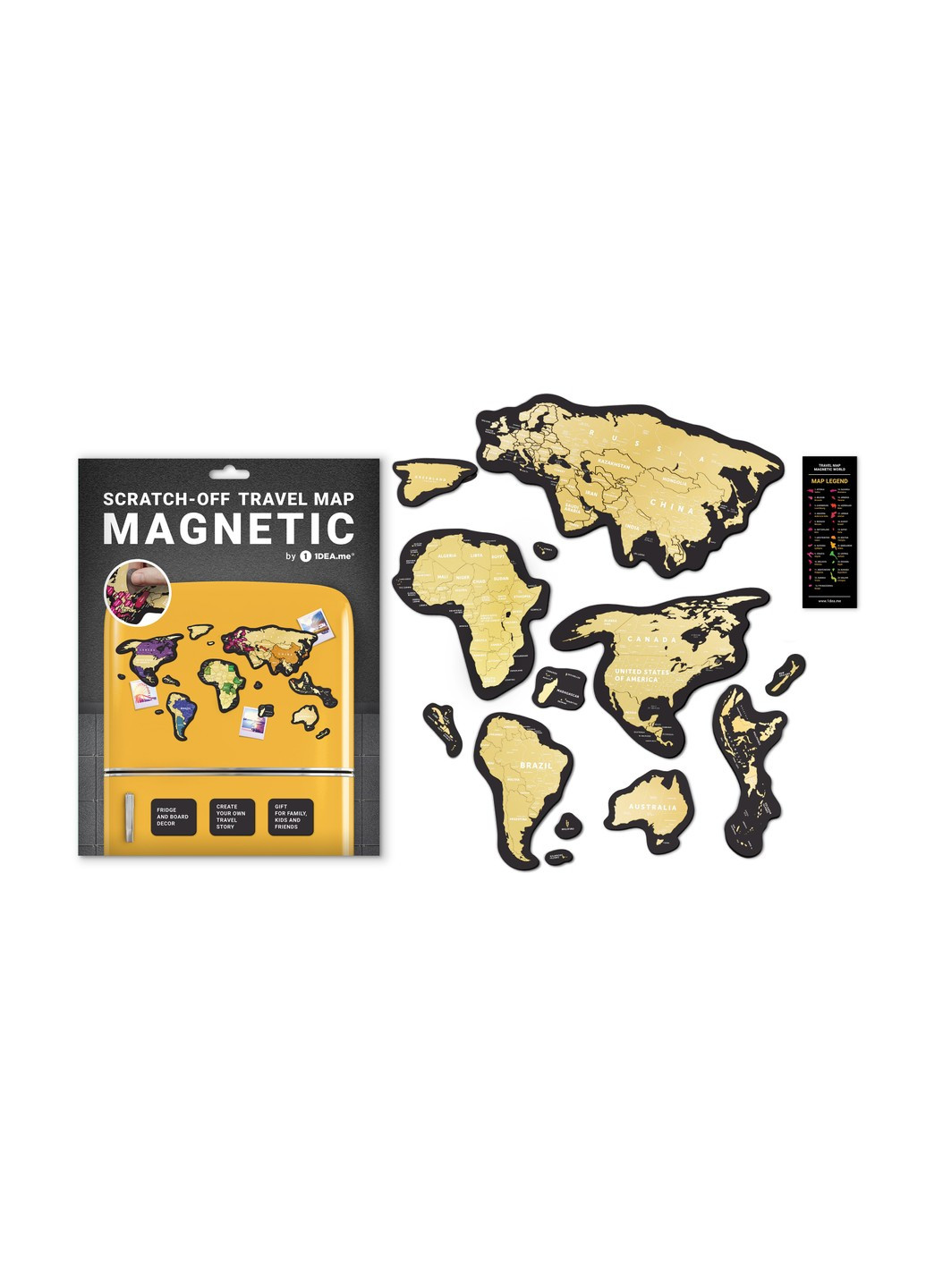 Скретч карта магнітна "Magnetic map" 1DEA.me (254293740)