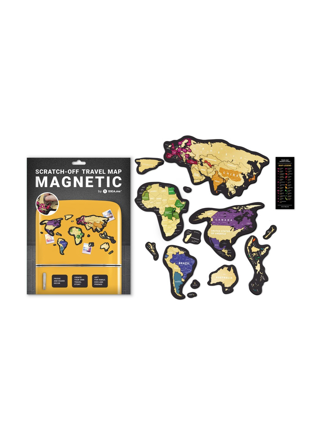 Скретч карта магнитная "Magnetic map" 1DEA.me (254293740)