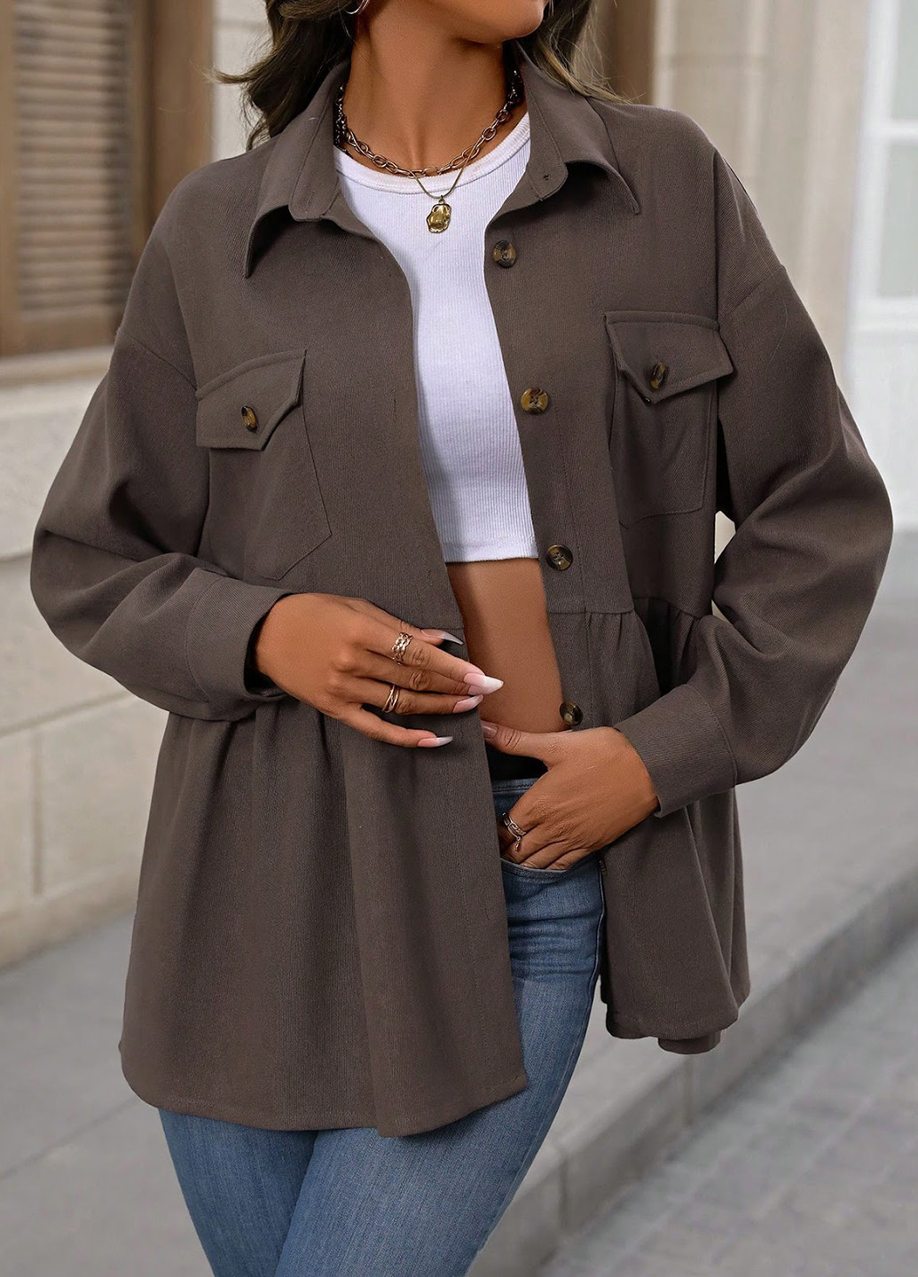 Куртка-сорочка SHEIN (331110353)