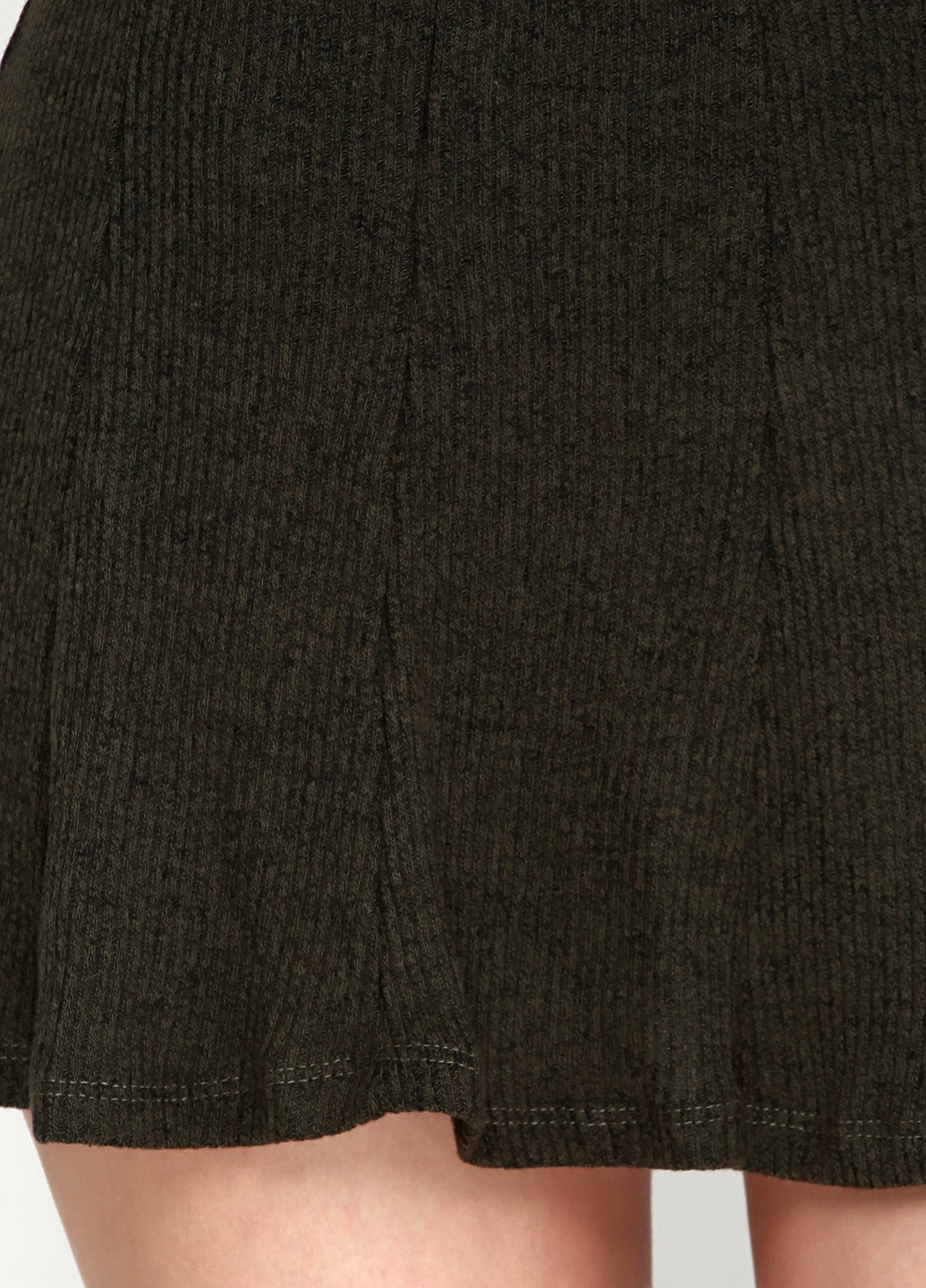 Оливковая (хаки) кэжуал меланж юбка Alcott мини