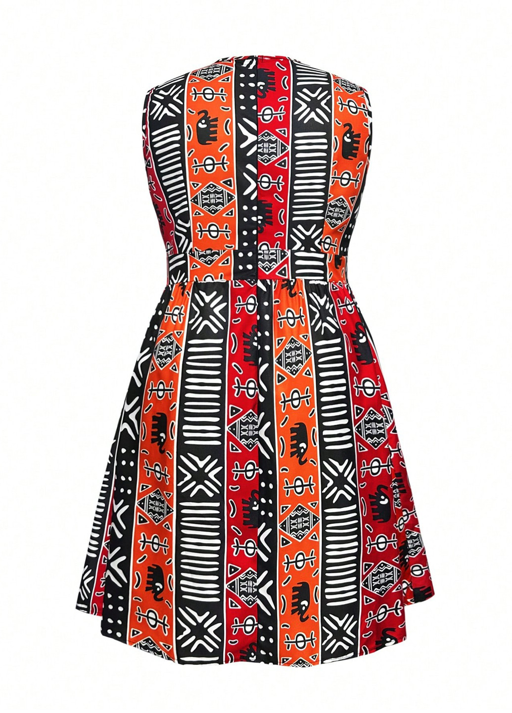 Комбінована кежуал сукня кльош SHEIN з малюнком