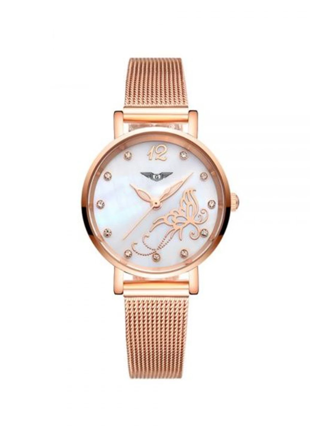 Жіночі годинник Gold-White-Gold Flower GS19042 CS Guanqin (233603352)