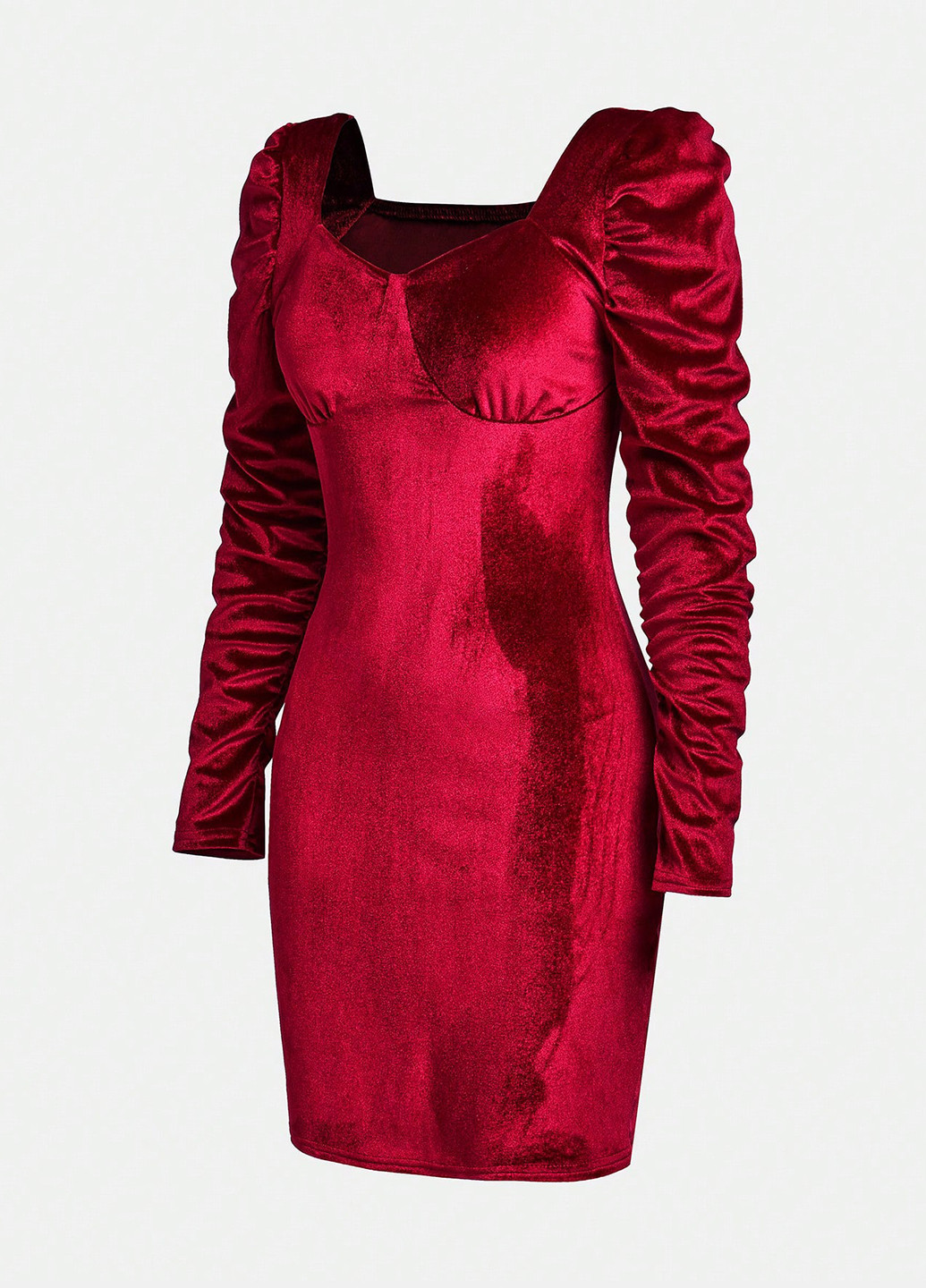 Бордова сукня SHEIN (331738891)