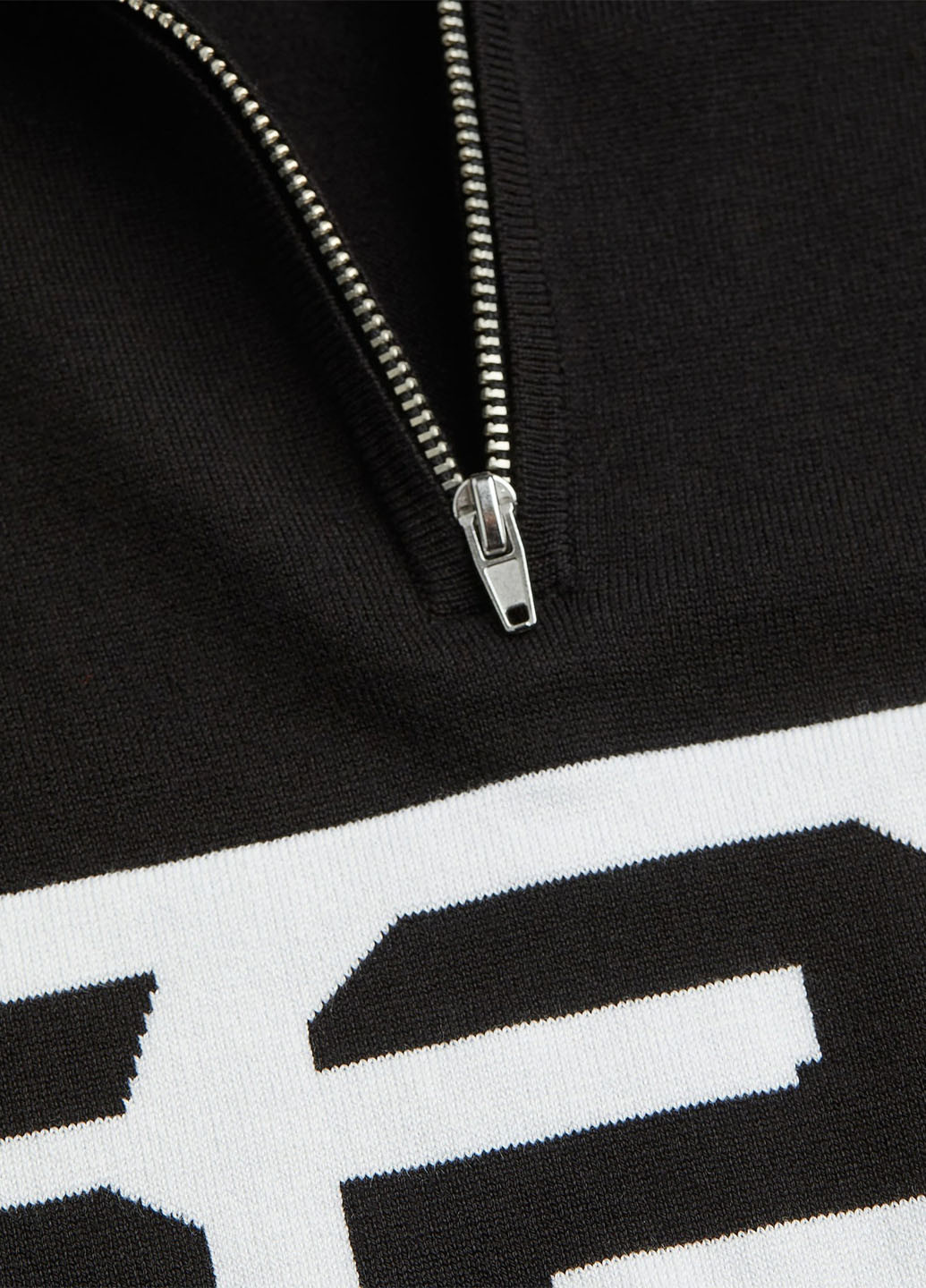 Чорно-білий демісезонний светр H&M