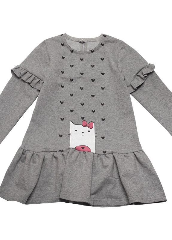 Сіра дитяче плаття для дівчинки Габби (204127465)