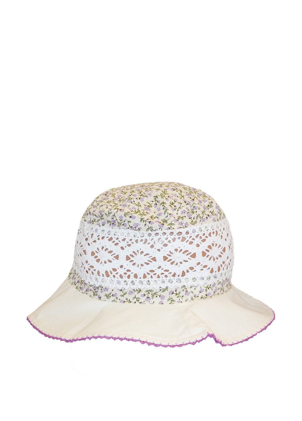 Панама Sweet Hats цветочная айвори кэжуал