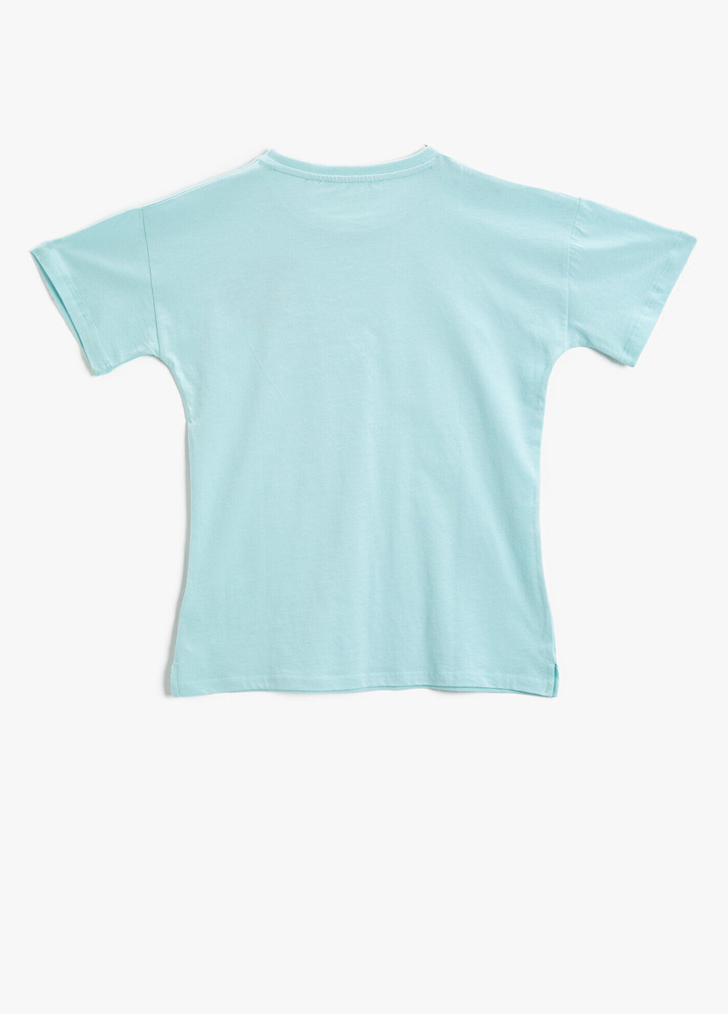 Світло-блакитна літня футболка KOTON