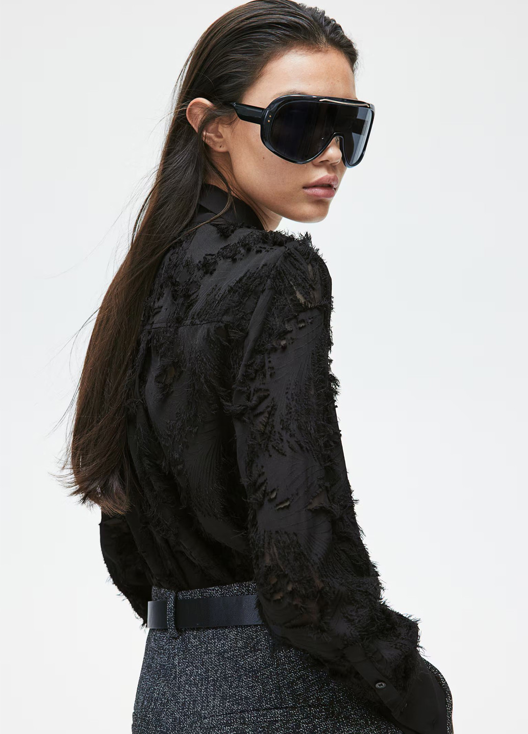 Чёрная блуза H&M