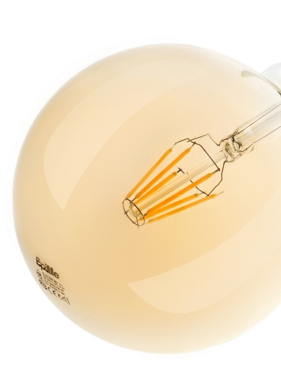 Лампа светодиодная (мат. золото) E27 LED 6W WW 5 COG Brille (253965276)