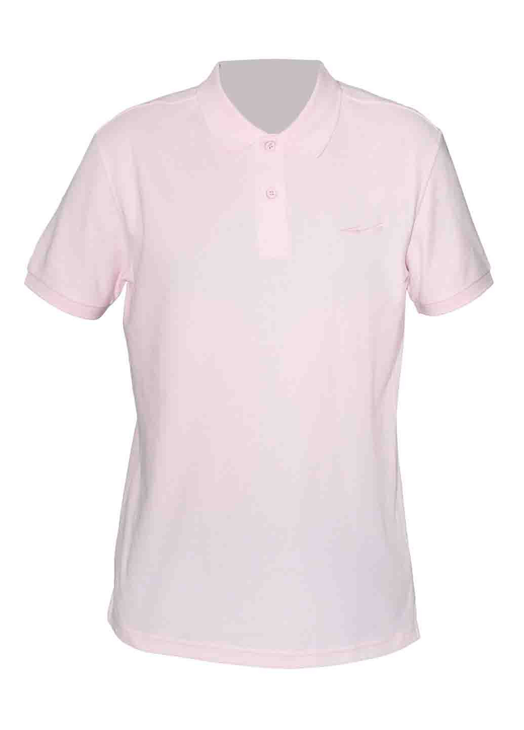 Светло-розовая женская футболка-поло Erke однотонная