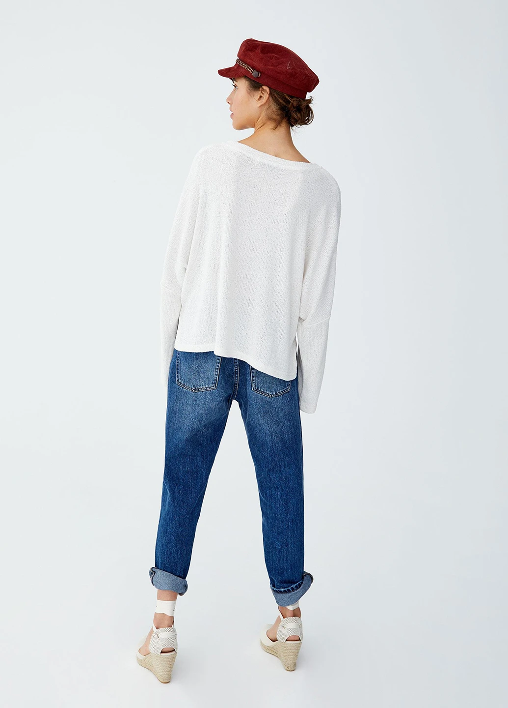 Білий демісезонний джемпер джемпер Pull & Bear