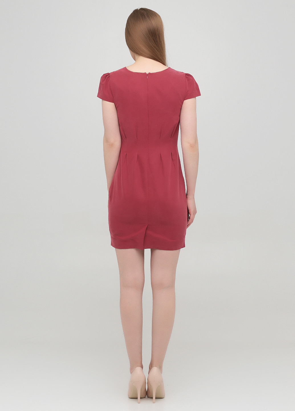 Темно-червона кежуал сукня футляр Asos однотонна