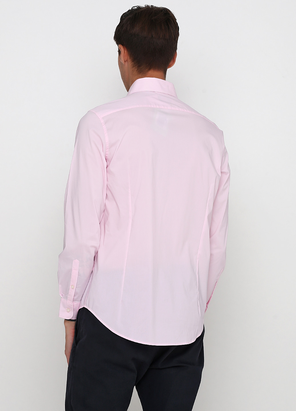Светло-розовая классическая рубашка однотонная Rodier