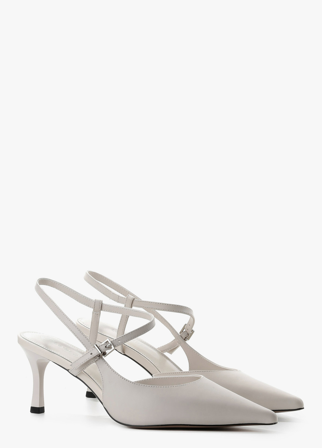 Le'BERDES Туфлі слінгбекі молочний з натуральна шкіра, україна — літо (370452012)