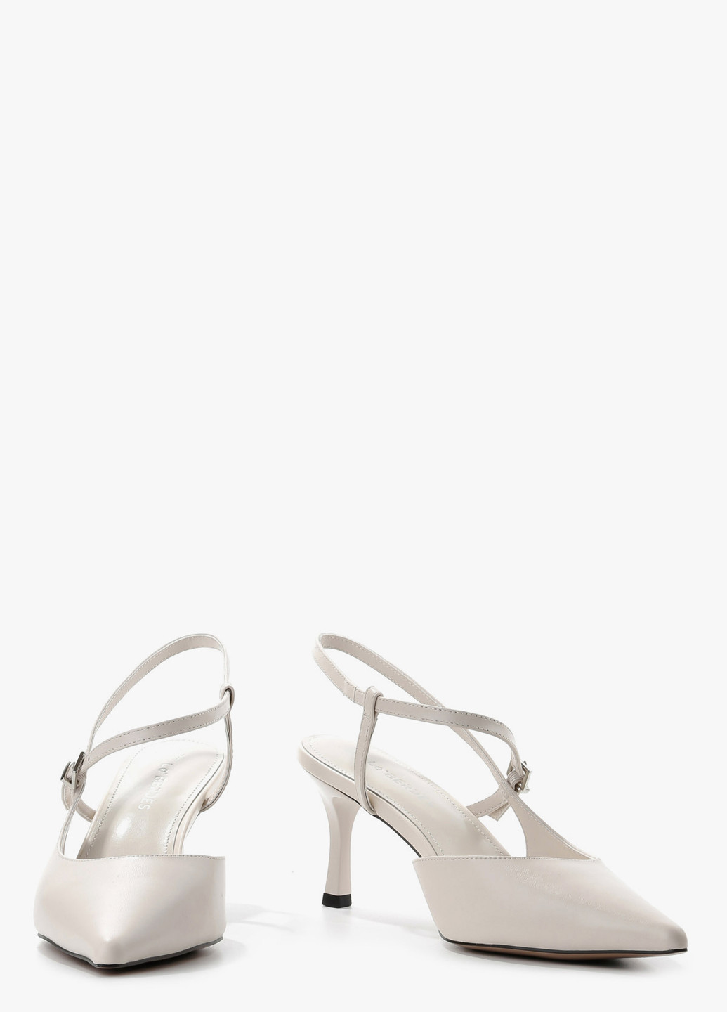 Le'BERDES Туфлі слінгбекі молочний з натуральна шкіра, україна — літо (370452012)