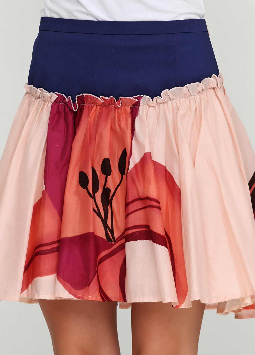 Разноцветная кэжуал цветочной расцветки юбка Patrizia Pepe мини