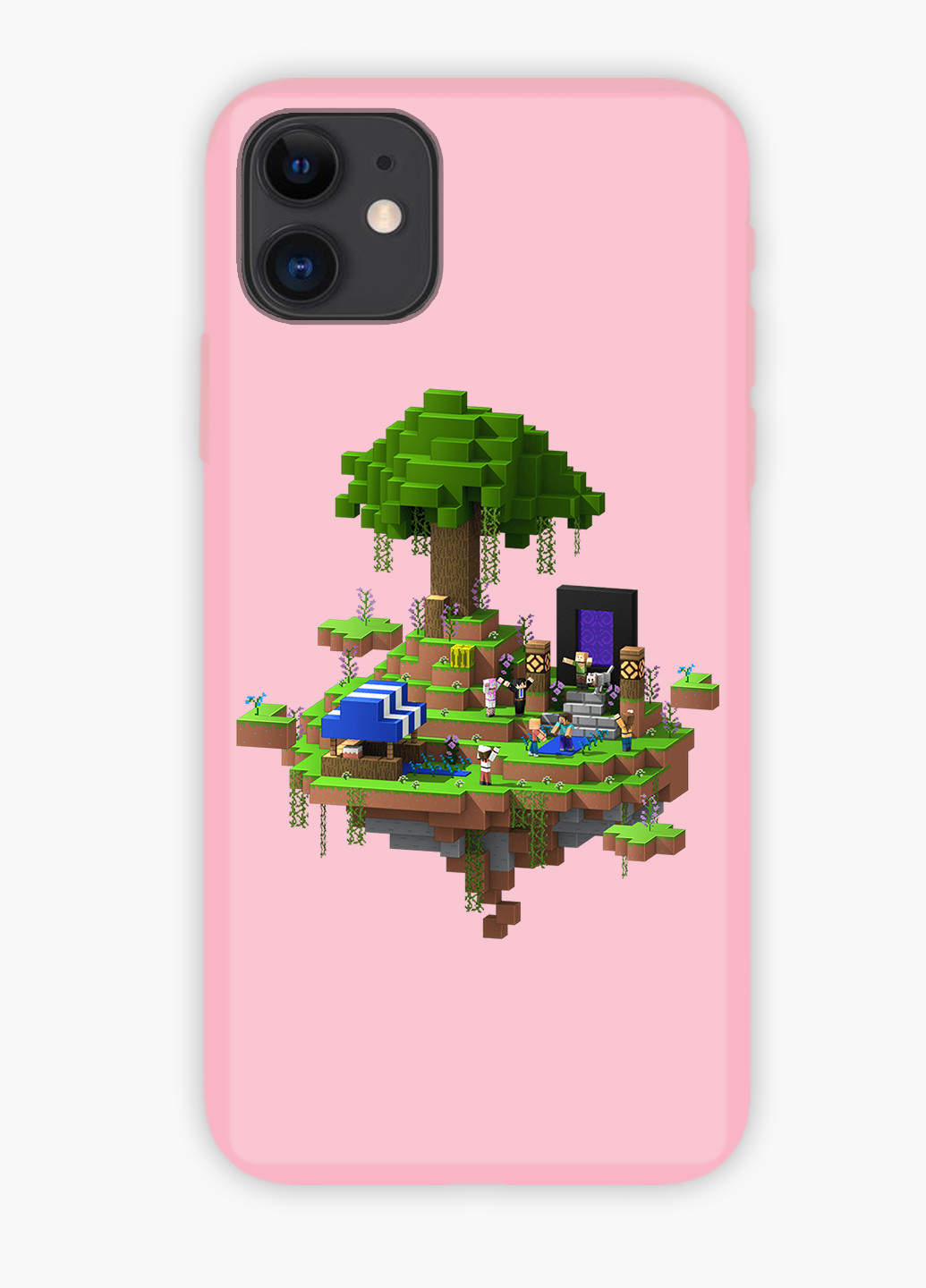 Чехол силиконовый Apple Iphone 7 Майнкрафт (Minecraft) (17361-1177) MobiPrint (219347981)