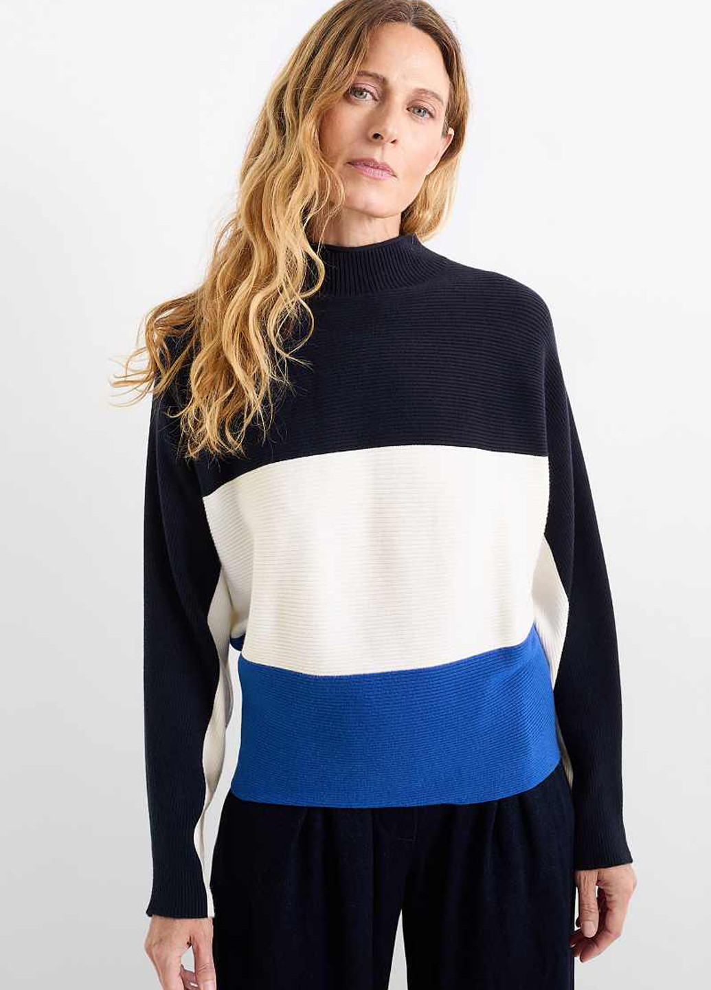 Комбинированный демисезонный свитер C&A