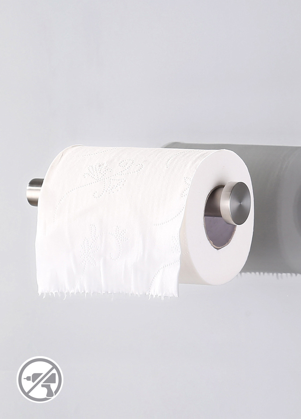 Тримач для туалетного паперу клейкий, 4,5х16,5х8,5 см MVM (214207123)